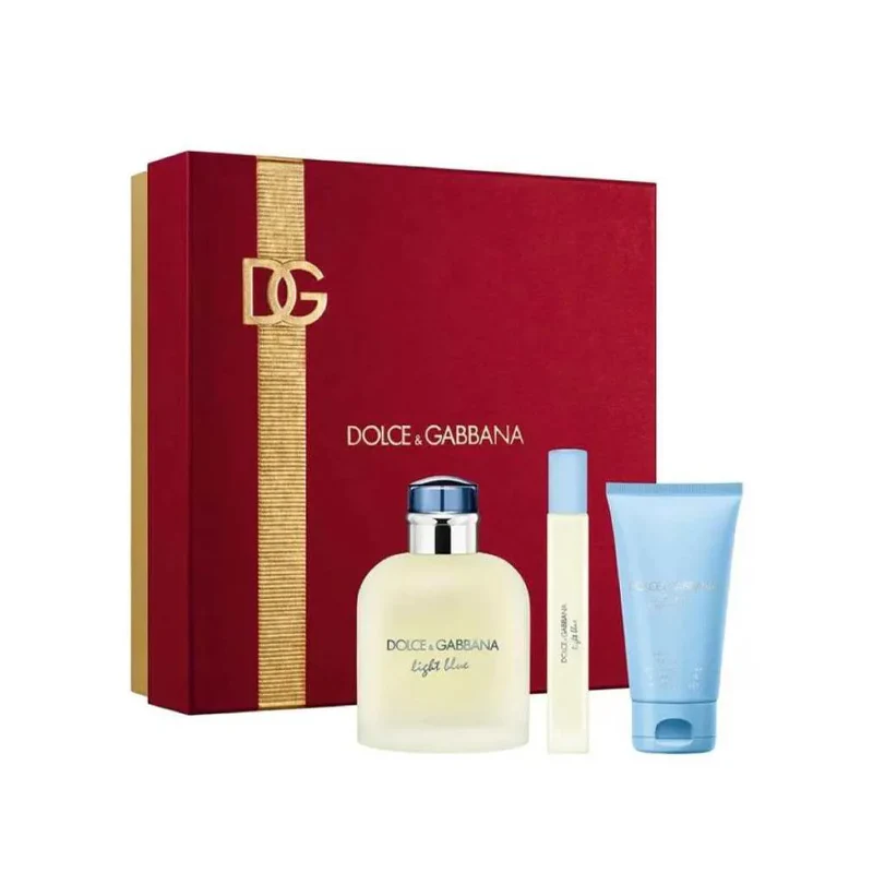 GIFT SET LIGHT BLUE FOR MEN EDT ( 3 PIEZAS)
